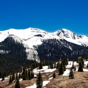 A snow capped mountain